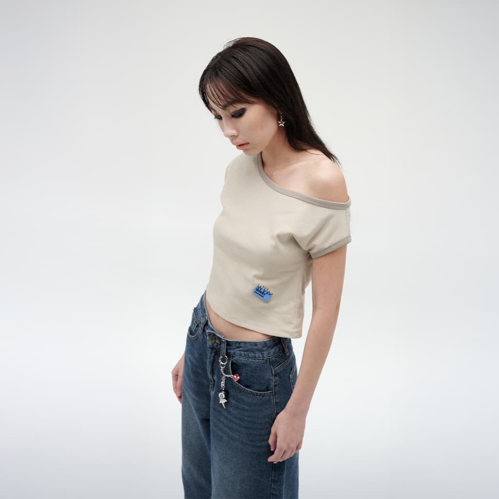 WYN เสื้อยืดแขนสั้นผู้หญิง ทรงสลิม คอกลม YTSZ009 มีให้เลือก 2 สี รูปที่ 4