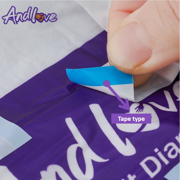 ผ้าอ้อมผู้ใหญ่ Andlove ใช้ได้ทั้งชายหญิง ปลี่ยนง่าย M/L/XL adult diapers ผ้าอ้อมแบบเทป รูปที่ 3