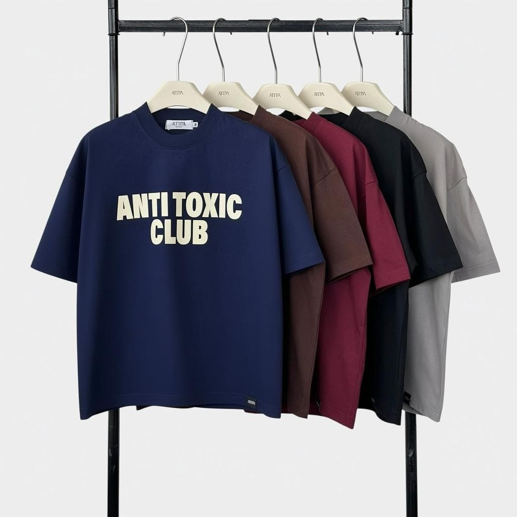 Atipashop - *01Antii Toxic T-Shirt | เสื้อยืดทรงBOXY ทรงบ็อกซี่ สกรีนลาย มีหลายไซส์ รูปที่ 3