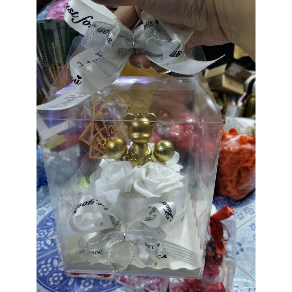 เค้กมินิใส่ธนบัตร ใส่ได้ 10-25ใบ ราคาไม่รวมธนบัตรที่ใส่ ลูกค้าใส่่แบงค์เอง รูปที่ 3