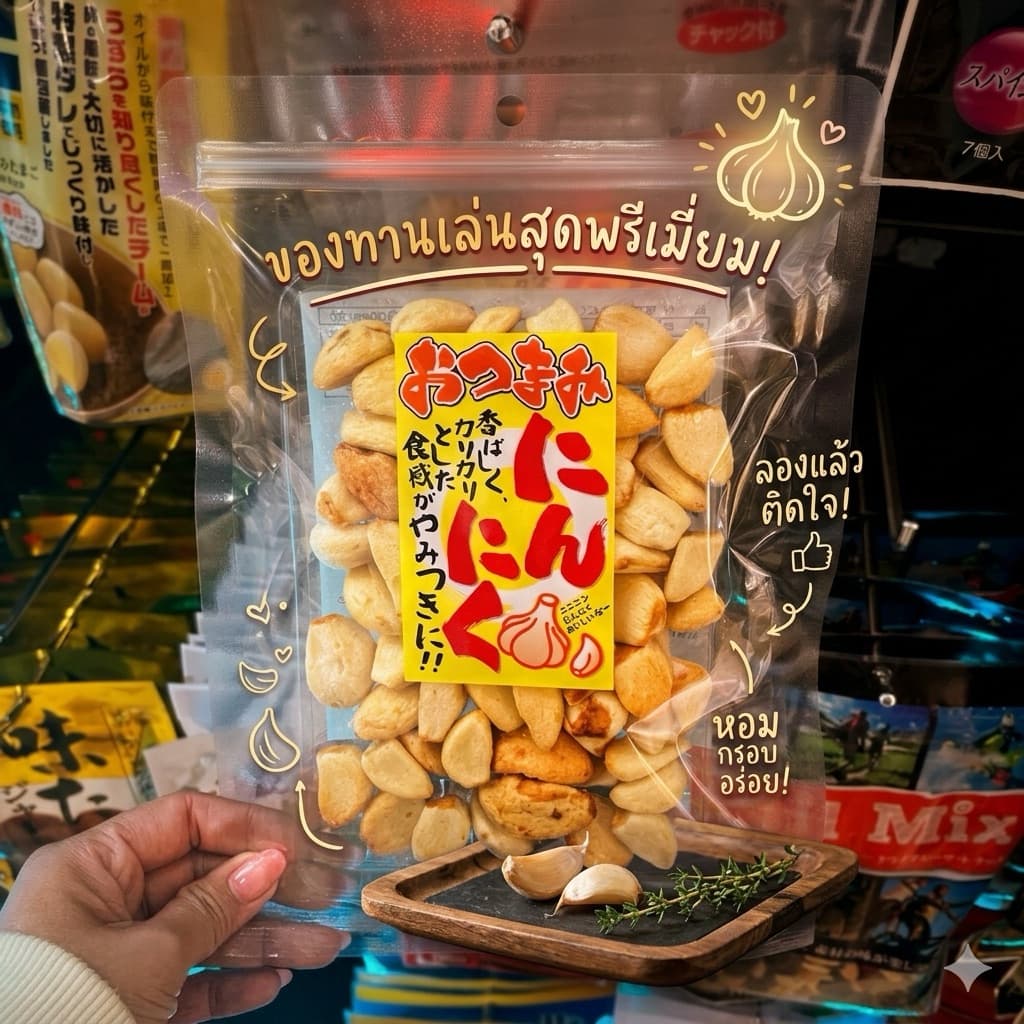 ‼ของแท้จากญี่ปุ่น‼กระเทียมอบกรอบ ขายดีมาก คือที่ญี่ปุ่นนิยมกันมาก มีประโยชน์ ช่วยบำรุงหัวใจ หลอดเลือด ของแท้จากญี่ปุ่น รูปที่ 1