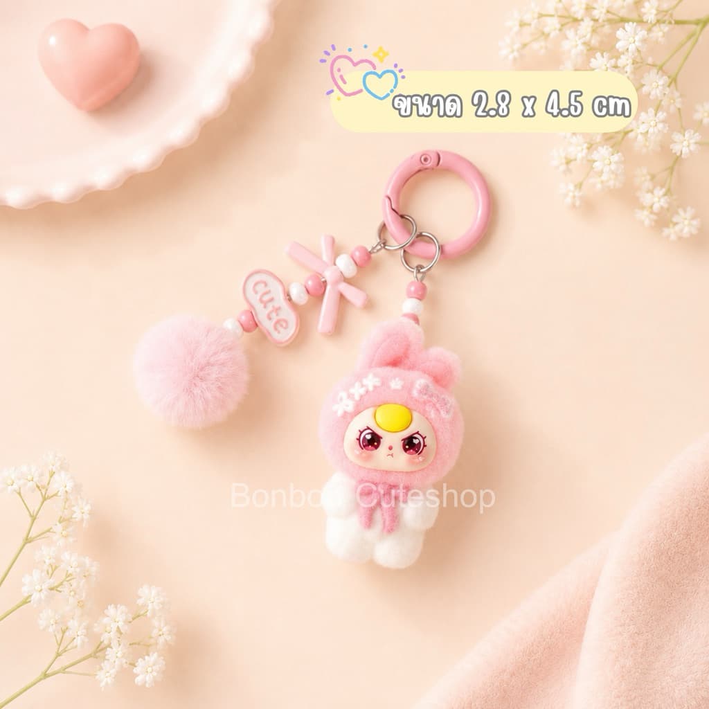 ตุ๊กตากระต่ายสีทูโทนห้อยมือถือ ที่ห้อยมือถือ สายคล้องโทรศัพท์ by bonbon cuteshop รูปที่ 5