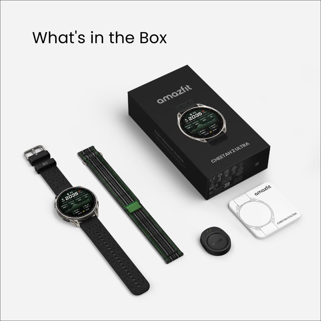 Amazfit Cheetah 2 Ultra 47mm นาฬิกาวิ่ง GPS จอ AMOLED Sapphire ไทเทเนียม แบต 30 วัน แผนที่ออฟไลน์ 64GB รูปที่ 9