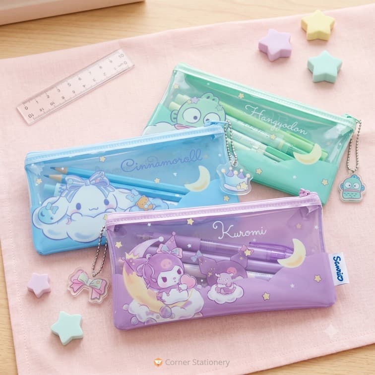 กระเป๋าดินสอ Sanrio ลิขสิทธิ์แท้ melody kitty kuromi hangyodon ขนาด 10x20 ซม.รุ่น 0015 เนื้อ PVC รูปที่ 4