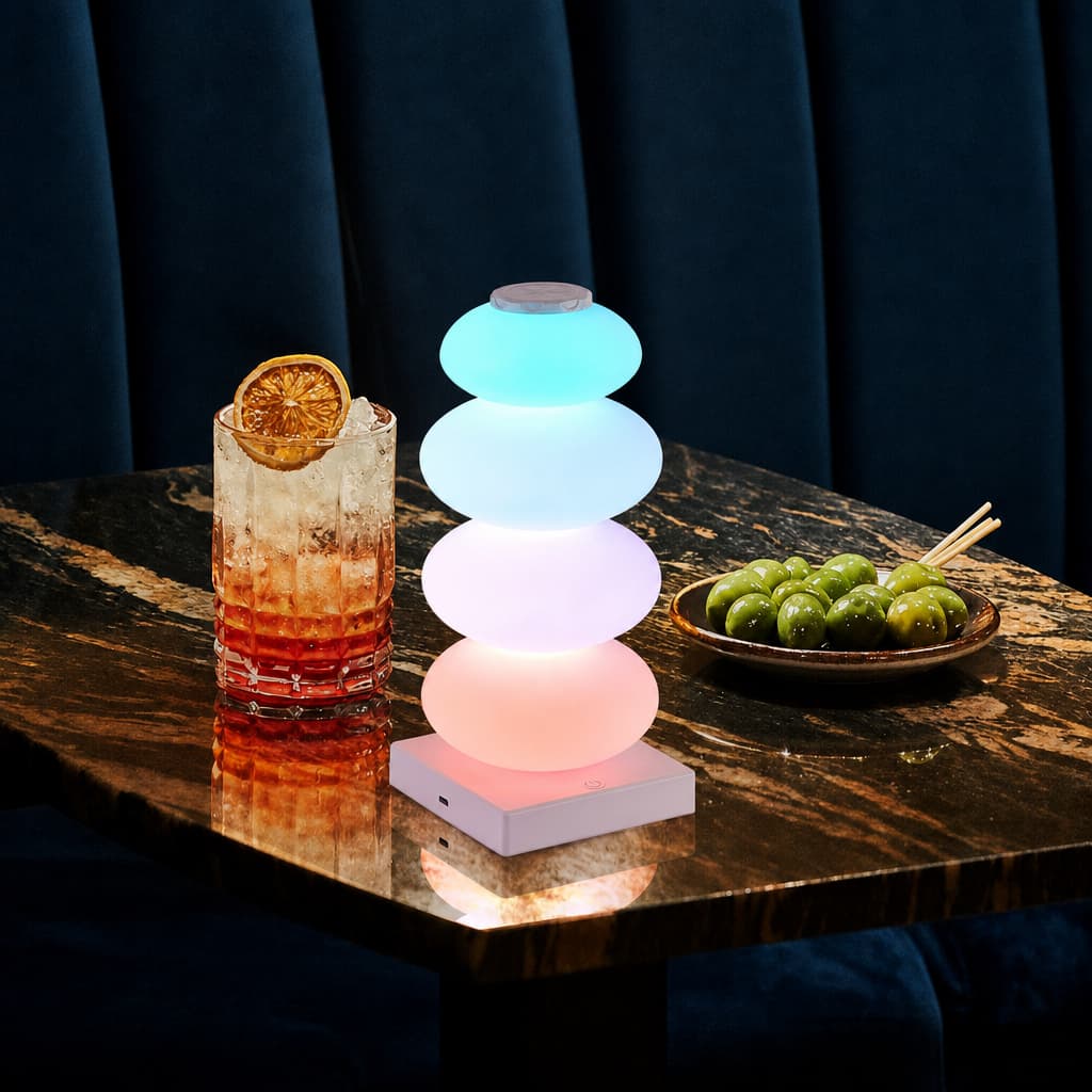 โคมไฟ LED ตั้งโต๊ะ 16 โหมดสี RGB ควบคุมง่าย ใช้ตกแต่งร้านหรือห้องนอน สร้างบรรยากาศสุดคุ้ม รูปที่ 4