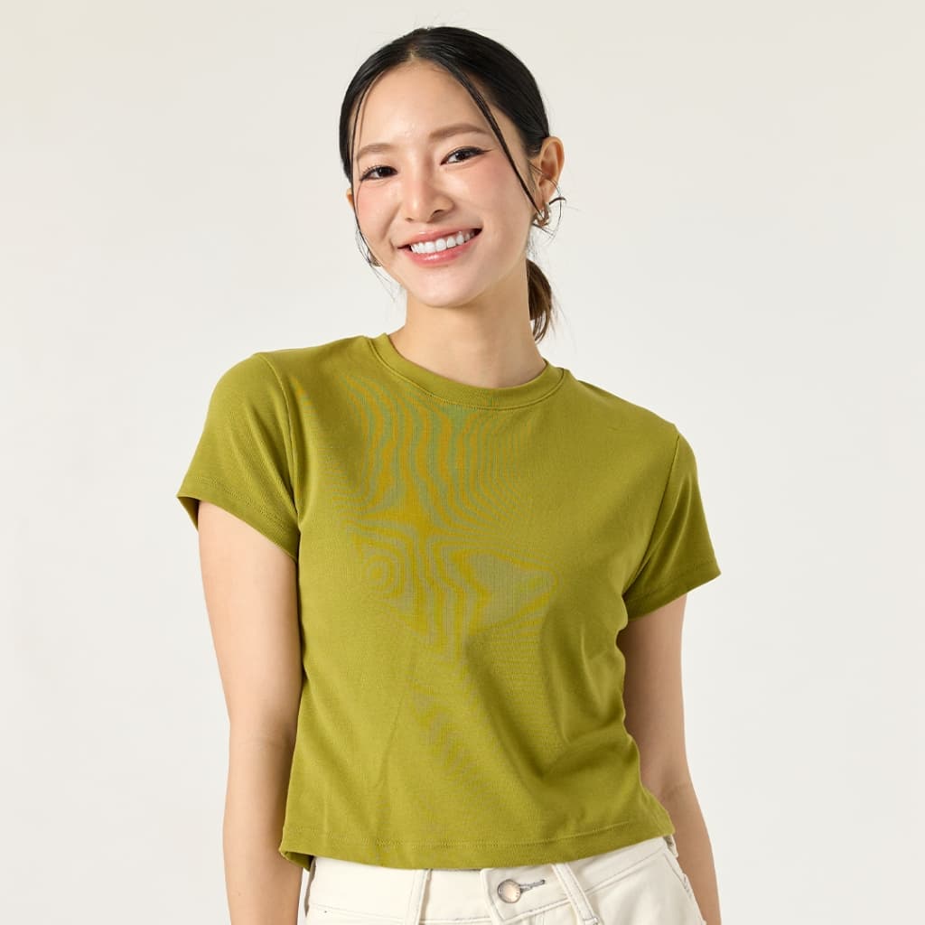 MEET ME - Top 0001 I BASIC JOYS เสื้อครอปเก็บหุ่นเป๊ะ รูปที่ 3