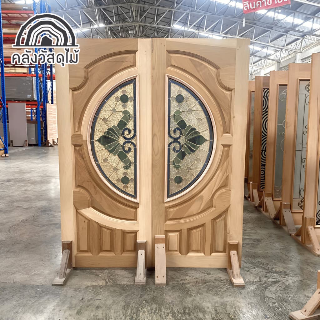 ประตูกระจกนิรภัย ราคาโรงงาน หมดแล้วหมดเลย! ขนาด80x200 cm เลือกบาน ซ้าย/ขวา ประตูหน้าบ้าน สวยทันสมัย รูปที่ 3