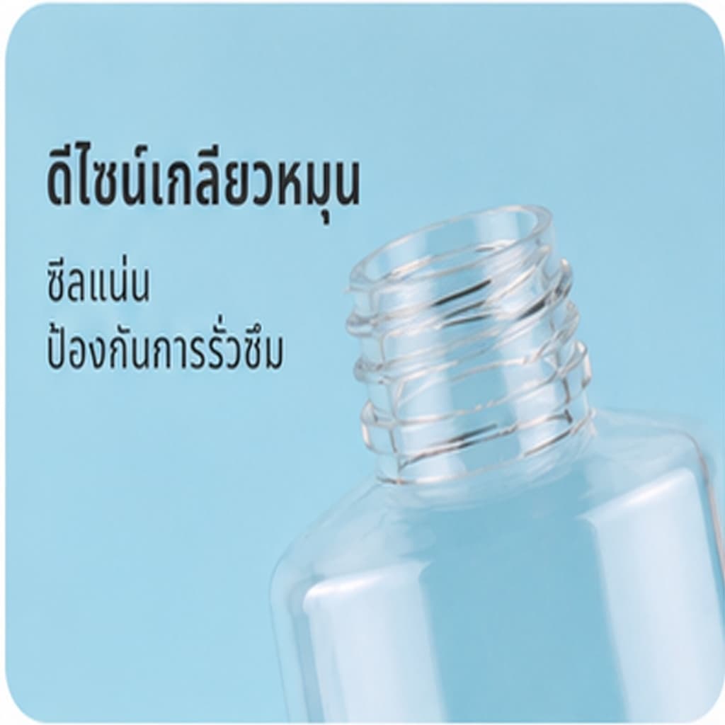 ขวดแบ่งเครื่องสำอางแบบปั๊ม ขวดใสใส่โลชั่น ครีม เจล แชมพู รีฟิลได้ 50ML/100ML รูปที่ 9