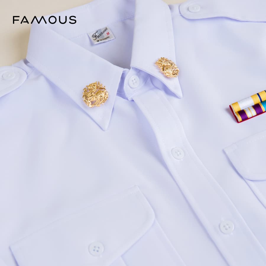 ชุดพนักงานราชการแขนยาวสีขาวชาย /เสื้อพนักงานราชการแขนยาวสีขาวชาย รูปที่ 6