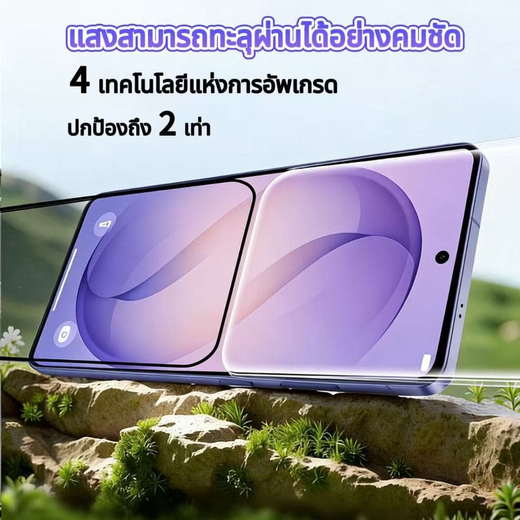 ฟิล์มกระจกนิรภัยแบบ ความละเอียดสูงพิเศษ HD-PLUS For Xiaomi Redmi 17C17/17pro/17promax 15C 15T/15T PRO 15 15c รูปที่ 5