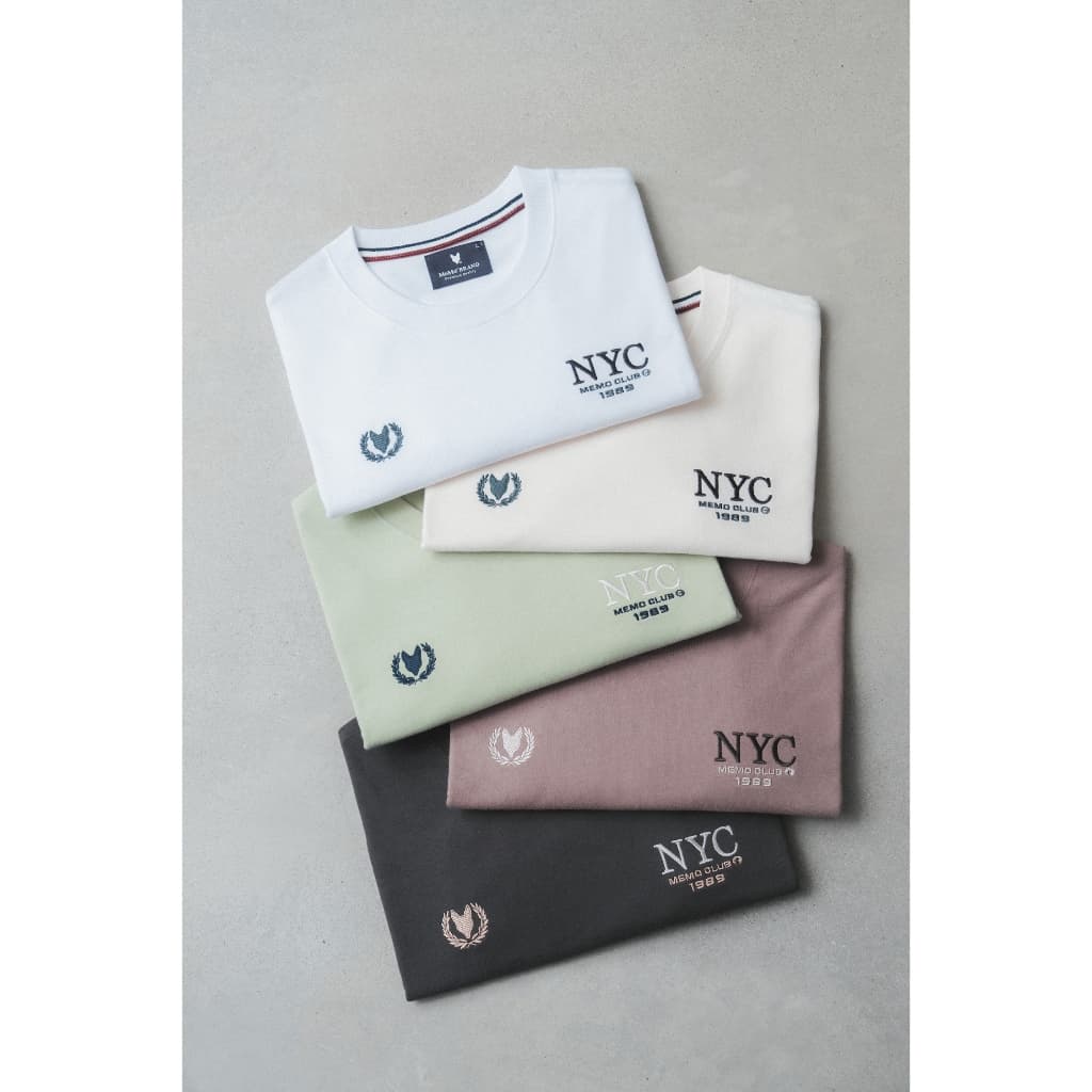 MeMo™ | NEW | Dual Crest งานปักนูน + twill ผ้า Supersoft แขนสั้น ทรง Unisex รูปที่ 6