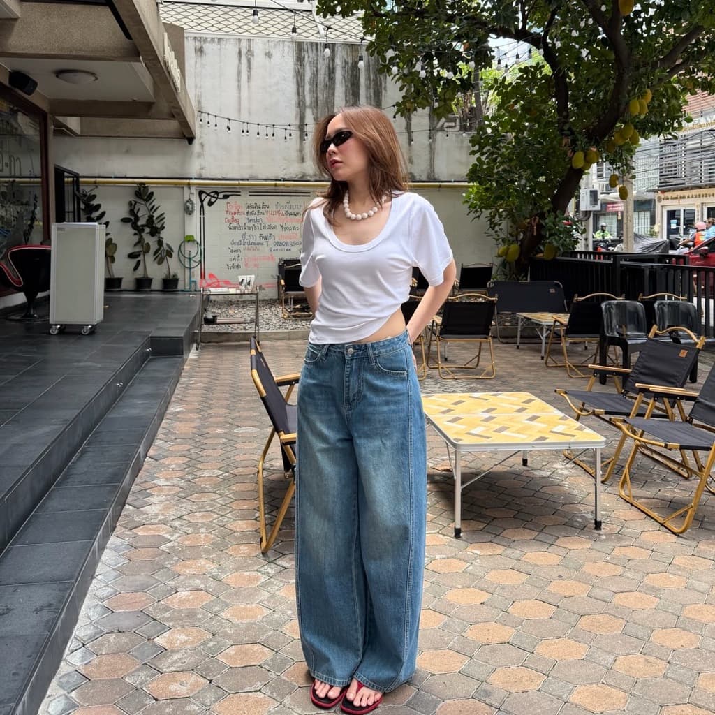 tshop กางเกงยีนส์ ทรง BAGGY Denim รูปที่ 3