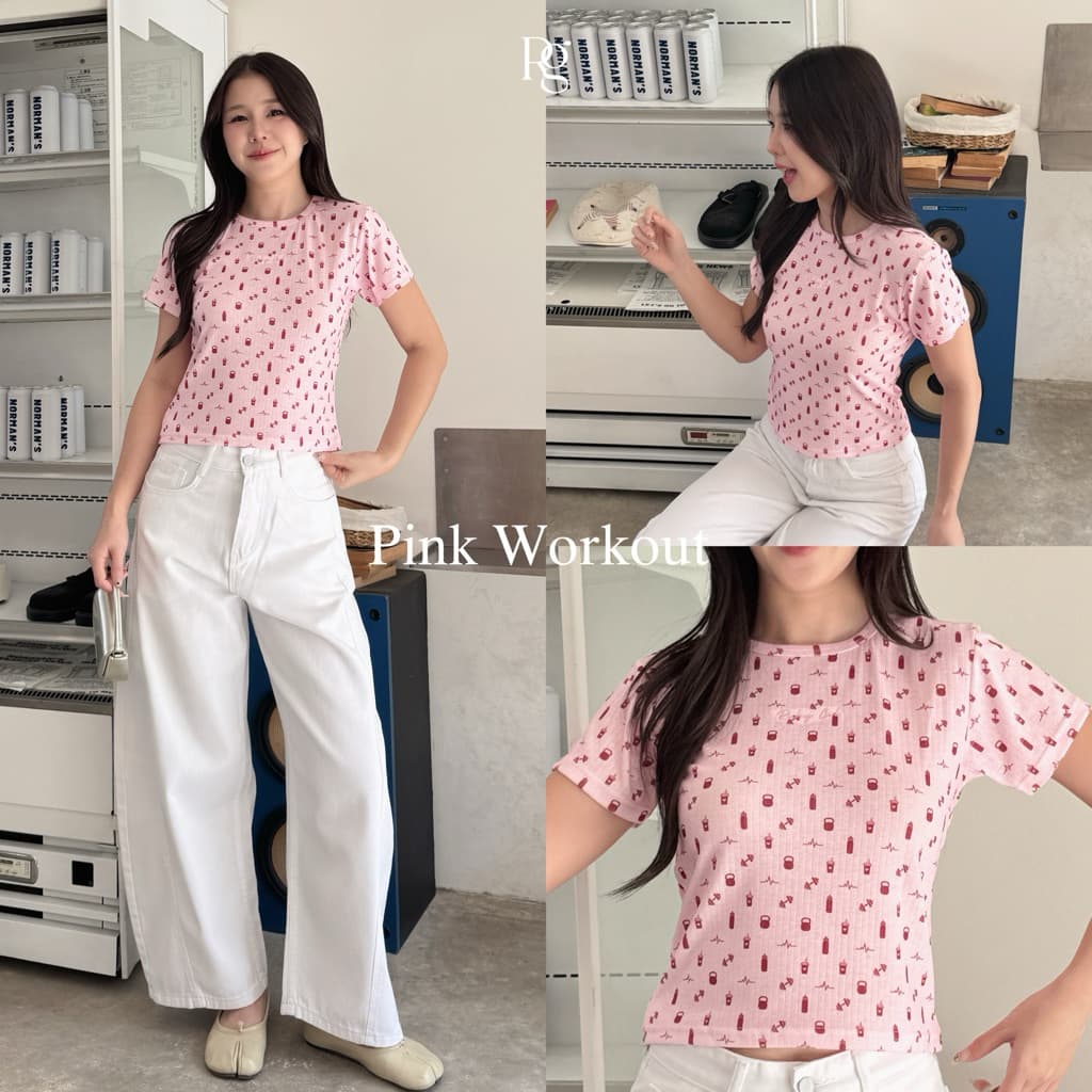 RICHYGIRL | Gina top เสื้อยืด Baby tee ทรงสวยสลิมฟิตเข้ารูปพอดีตัว เนื้อผ้ายืดหยุ่น ปักโลโก้กลางอก รูปที่ 3