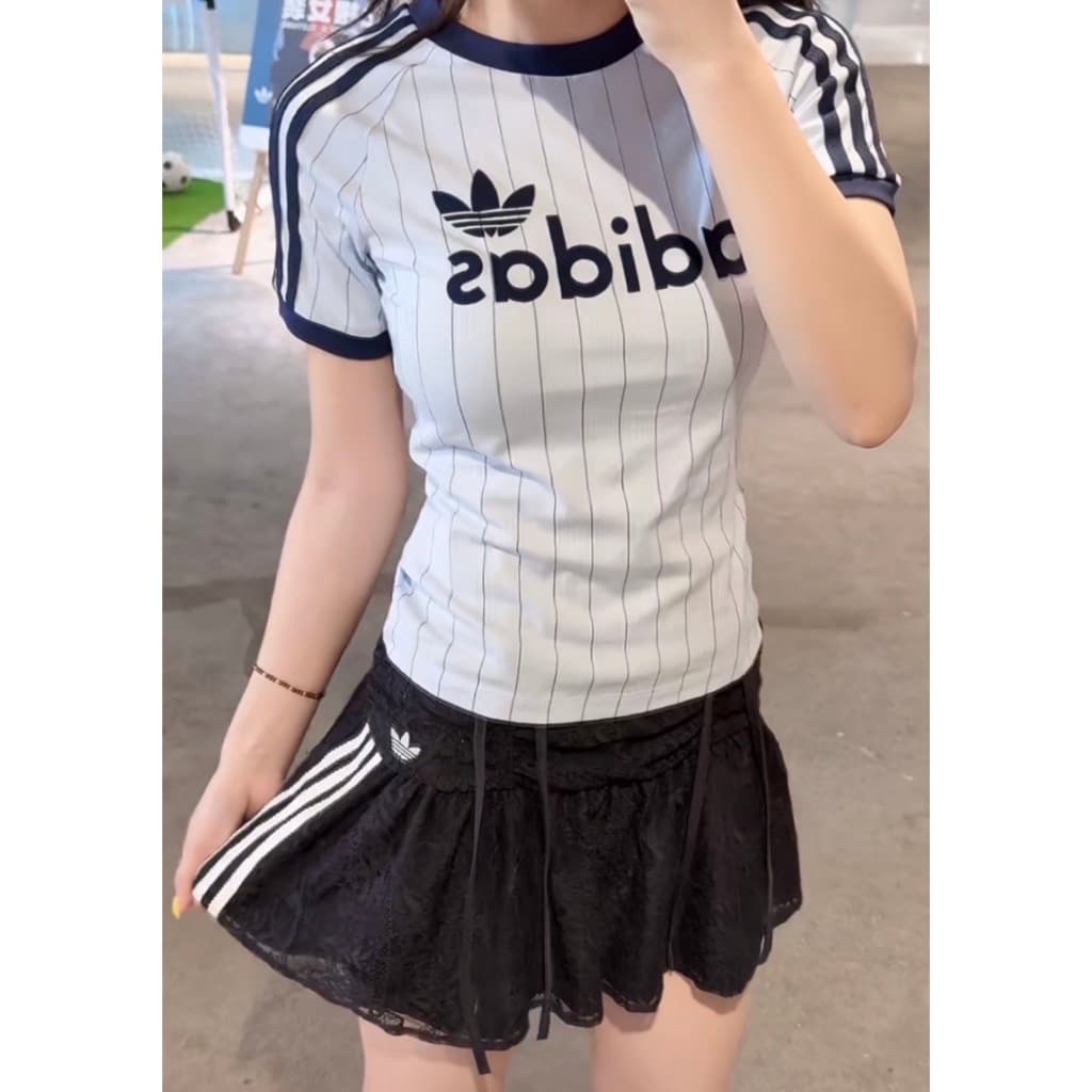 VL 5306 เสื้อยืดลายทาง แต่งแถบ ผ้านิ่มใส่สบาย งานสวย งานฮิต รูปที่ 7