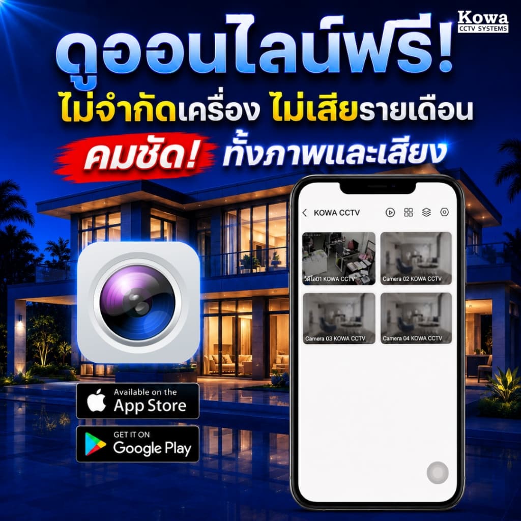 KowaCCTV เครื่องบันทึกกล้องวงจรปิด XVR/DVR 8CH 2MP รุ่น XVR301-08ECO แบบ4in1 รองรับ2ล้าน H.265 รูปที่ 4
