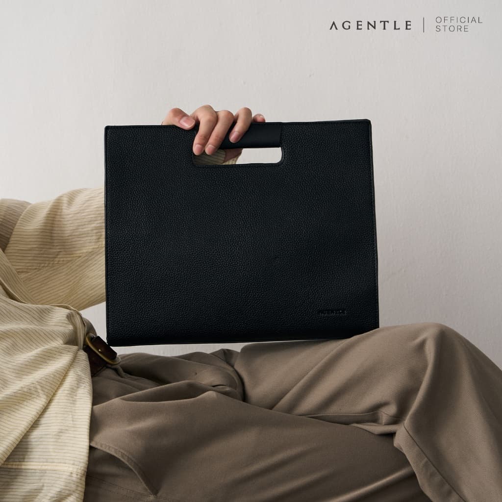 AGENTLE BNF Business Clutch Bag กระเป๋าธุรกิจผู้ชาย (คลัทช์/ถือ/สะพายข้าง) เอกสาร A4 โน็ตบุ๊ค Ipad