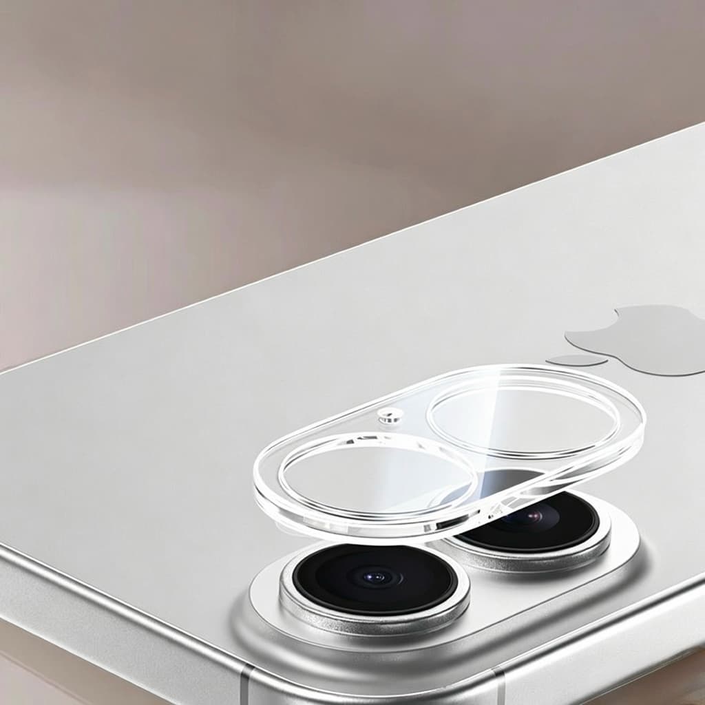 ฟิล์มกระจกกันรอย ฟิล์มเลนส์กล้อง เต็มเลนส์ สำหรับ iPhone17 iPhone16 เลนส์ใส รูปที่ 5
