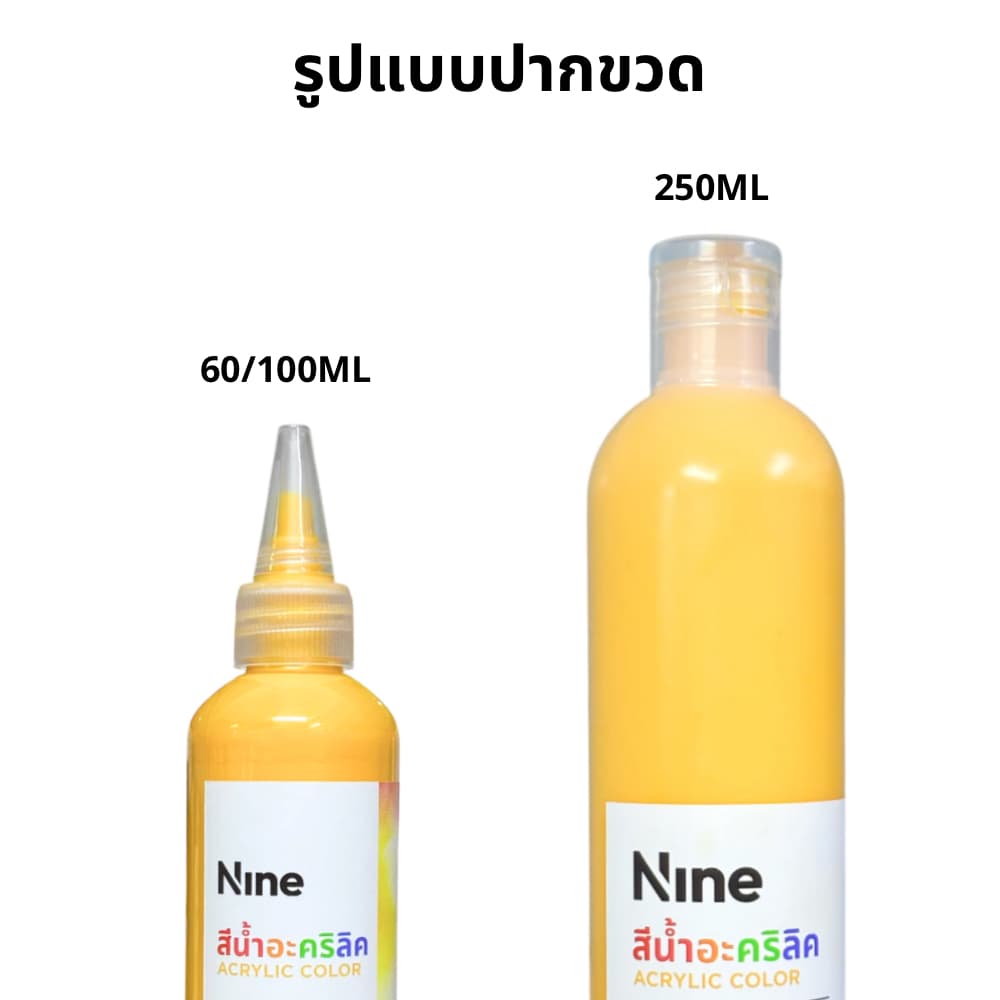 สีน้ำ Nine ชุด 8/12 สี แถมฟรีพู่กัน 3 อัน จานสี 1 อัน สีน้ำสำหรับระบาย สวย สด เข้ม ติดทน ระบายง่าย ปลอดสารพิษ รูปที่ 2