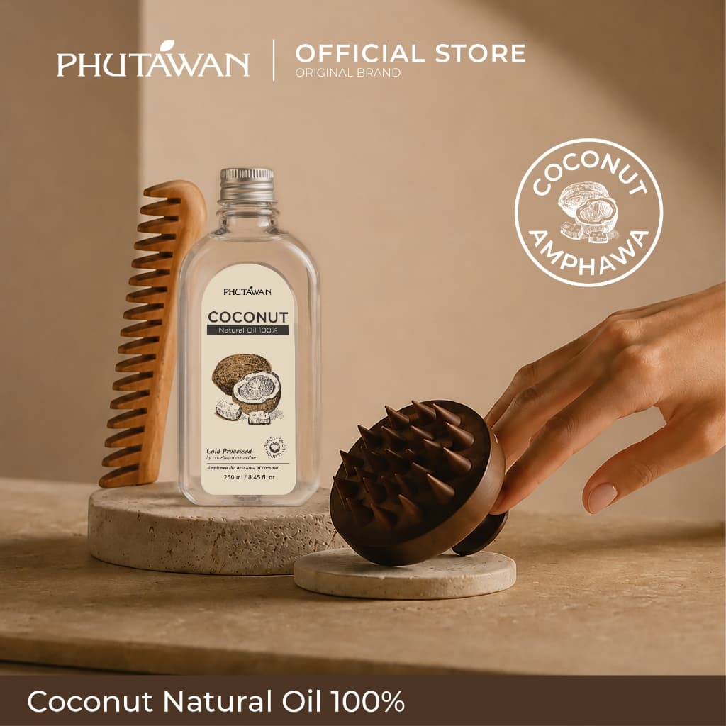 น้ำมะพร้าว 100% NATURAL COCONUT OIL 100 % สกัดเย็น มะพร้าวอัมพวา รูปที่ 4