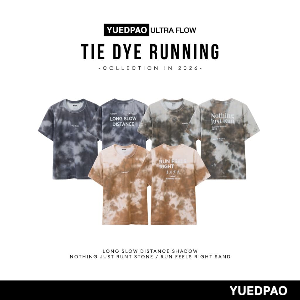 Yuedpao Sportswear 2026 - Tie Dye Running Shirts เสื้อออกกำลังกาย ลายมัดย้อม เสื้อวิ่ง เสื้อกีฬา ระบายอากาศ รูปที่ 1