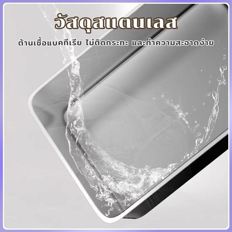 กล่องทรายแมวสแตนเลสแบบปิดสนิท พร้อมระบบกำจัดกลิ่น ทนต่อรอยขีดข่วน และทำความสะอาดง่าย รูปที่ 8