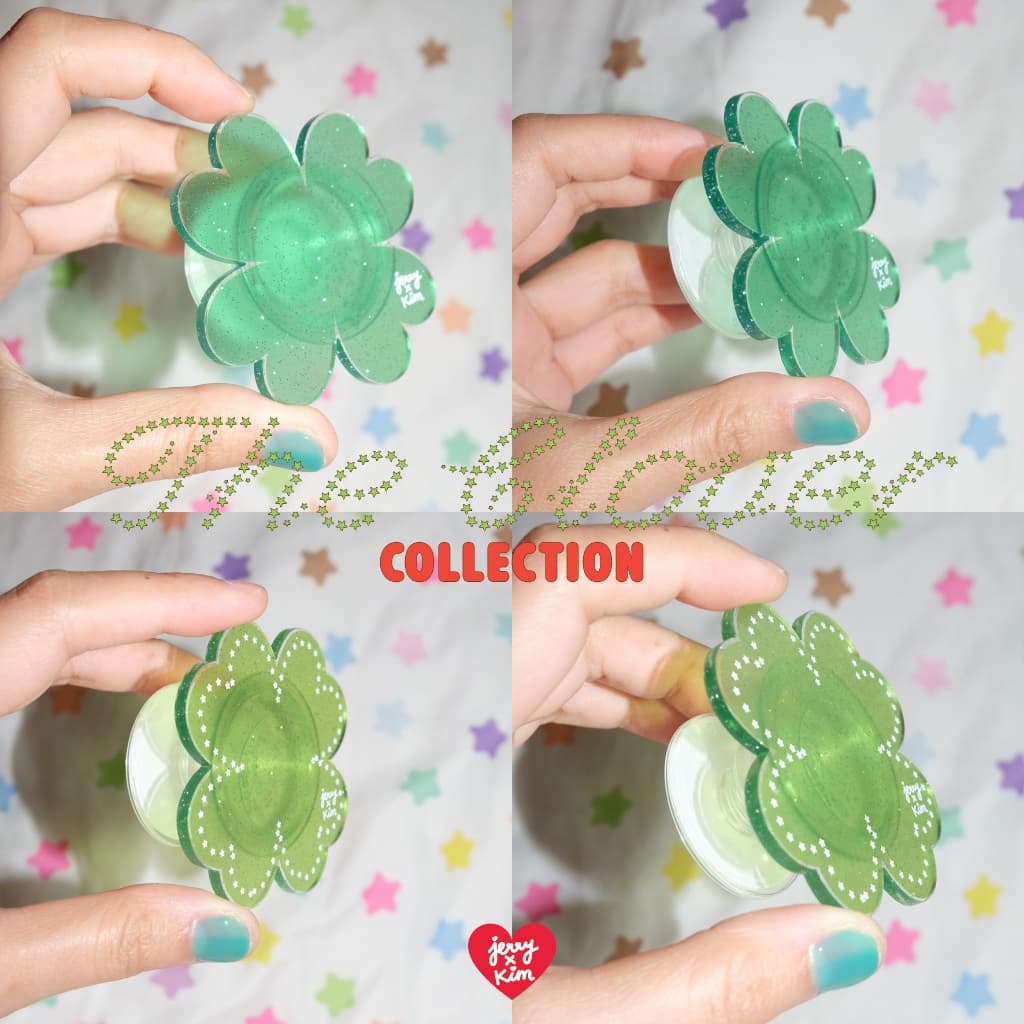 The Clover Collection Glitter Griptok ฐานกาว Jerryxkimdotstick รูปที่ 4