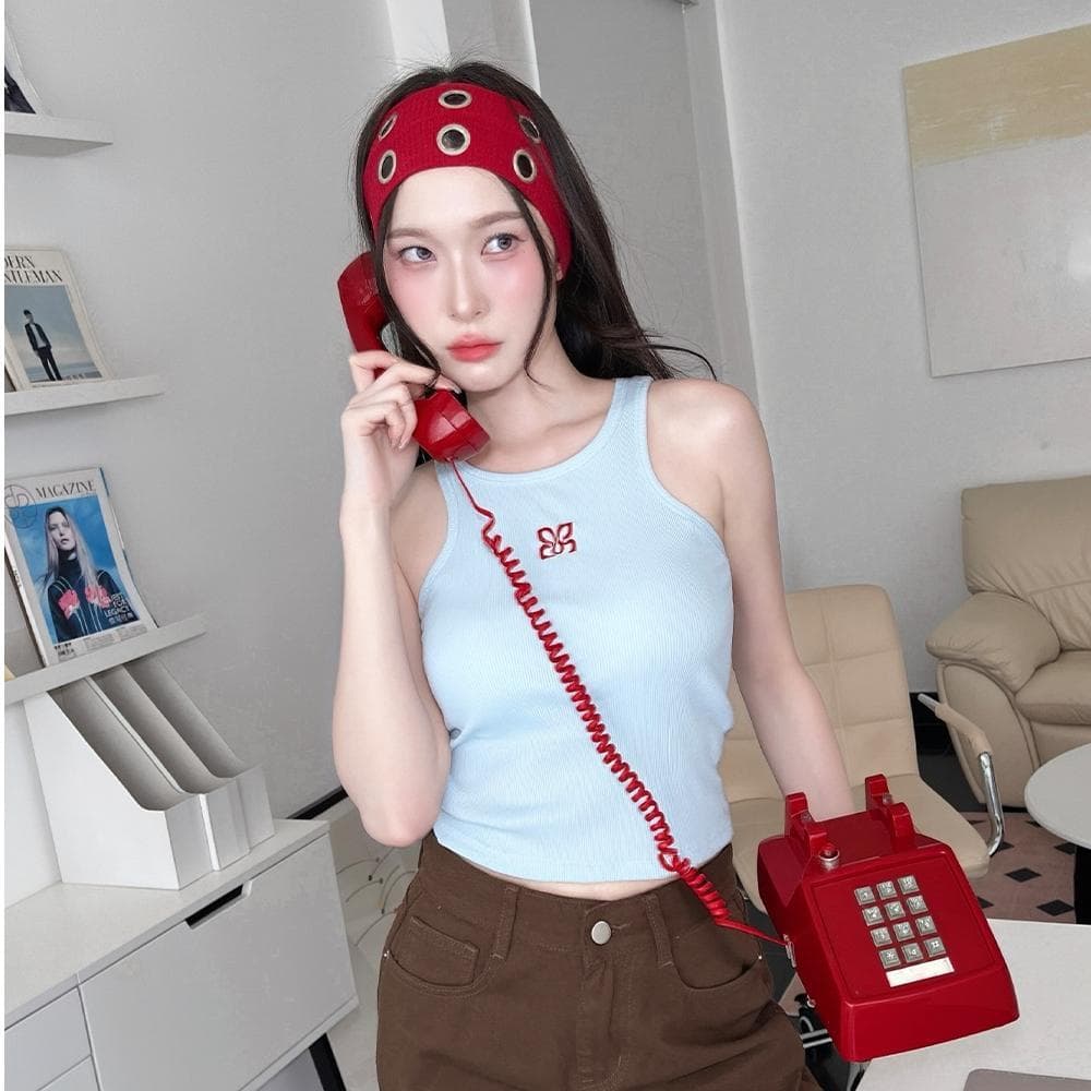 ANGELBRABRA - เสื้อกล้ามพร้อมบรา เก็บทรง Candy Cloud Tank รูปที่ 2