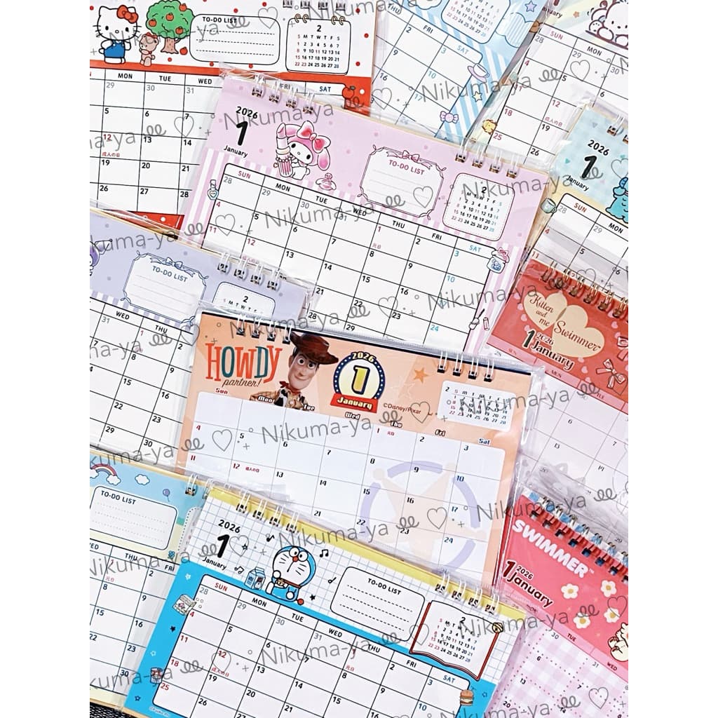 Update 15/2/26 กรุณาอ่านรายละเอียดก่อนสั่งซื้ิอ 2026 Calendar ปฎิทินตั้งโต๊ะ 2569 ดิสนีย์ ซานริโอ้ สวิมเมอร์ รูปที่ 2