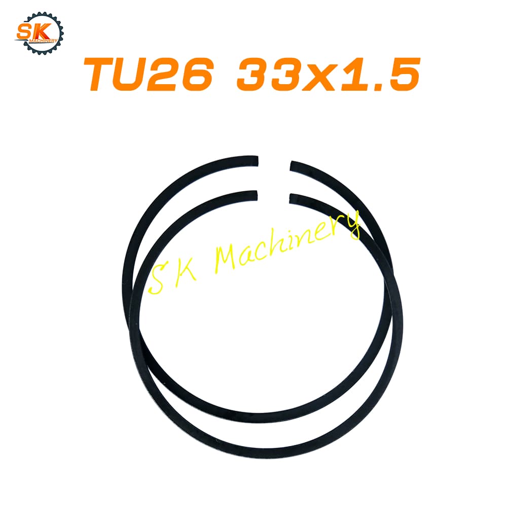 แหวนลูกสูบ TU26 34F 260 328 G3K 411 G4K G45L TL33 TL43 TL52 48F คุณภาพดี ขนาด 33-48มม. สำหรับเครื่องตัดหญ้า เลื่อยยนต์ รูปที่ 4