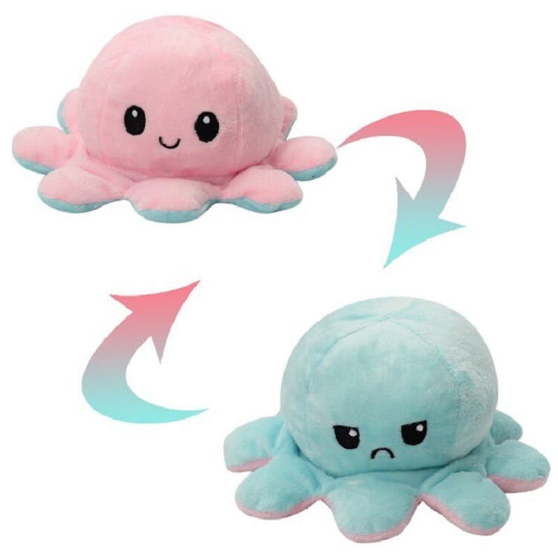 JoyToys ตุ๊กตาปลาหมึก ตุ๊กตา ตุ๊กตาปลาหมึก ตุ๊กตาปลาหมึกเปลี่ยนอารมณ์ เปลี่ยนหน้า หมึกสองหน้า ของเล่น ตุ๊กตาสัตว์น รูปที่ 6