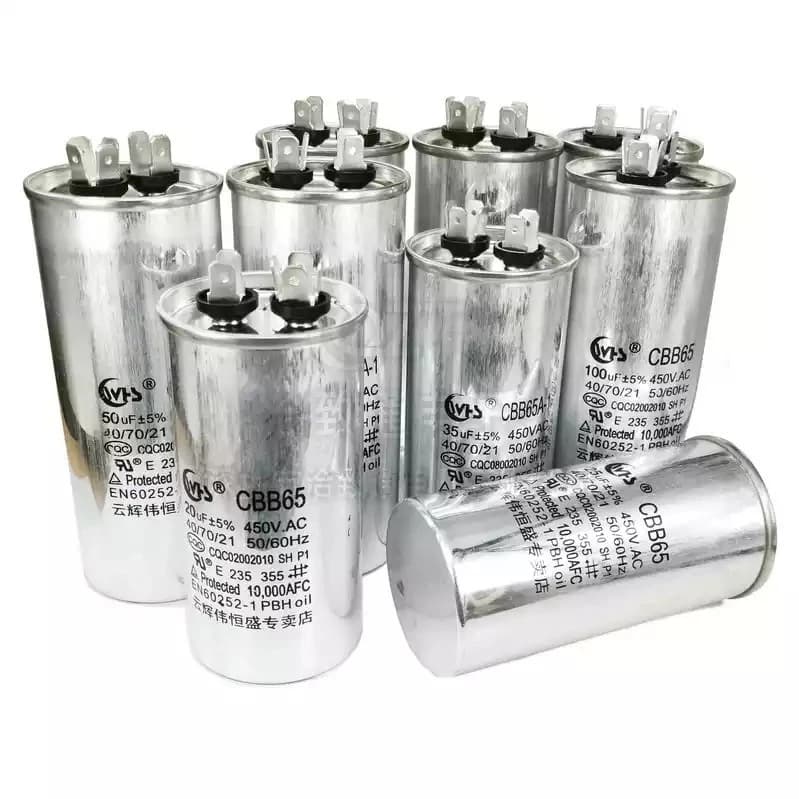 คาปาซิเตอร์ แอร์ รุ่น JH 25/30/35/40/45/50/60/70 แคปรัน/Capacitor CBB65 / 450V รูปที่ 2