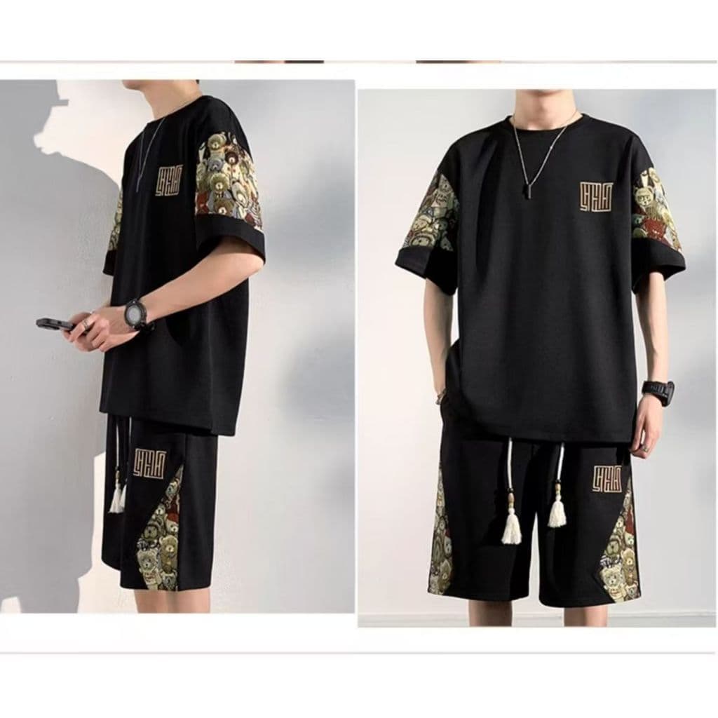 CODไซส์ใหญ่ชุดสูทผู้ชาย เสื้อ+กางเกง ชุดSet2ชิ้น นุ่มลื่น ใส่สบาย ไม่ร้อน ไม่อึดอัด 3 สีใหม่ให้ เหมาะกับฤดูร้อน รูปที่ 7