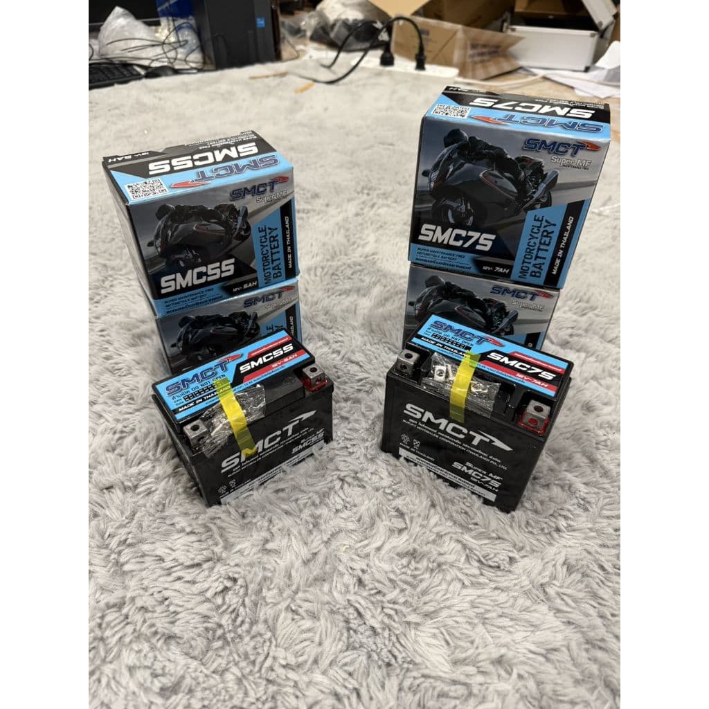แบตเตอรี่ SMCT 12V-5AH/12V-7AH สำหรับรถจักรยานยนต์ สามารถใส่ได้หลายรุ่น รูปที่ 6