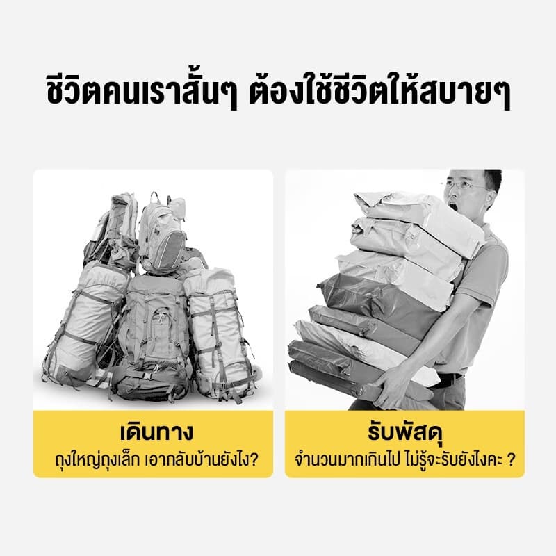 WTHB รถเข็นแคมป์ปิ้ง พับได้ รับน้ำหนัก 300kg ล้อใหญ่10นิ้ว ลูกปืนยางตัน พร้อมล็อค แบบพกพา รูปที่ 2