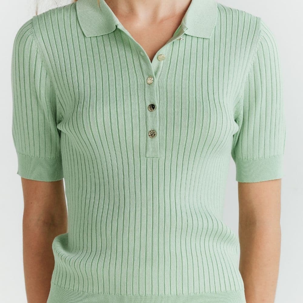 MAVE LIMITED COLORS เสื้อ Crema knit top สี Mint,Taro รูปที่ 5