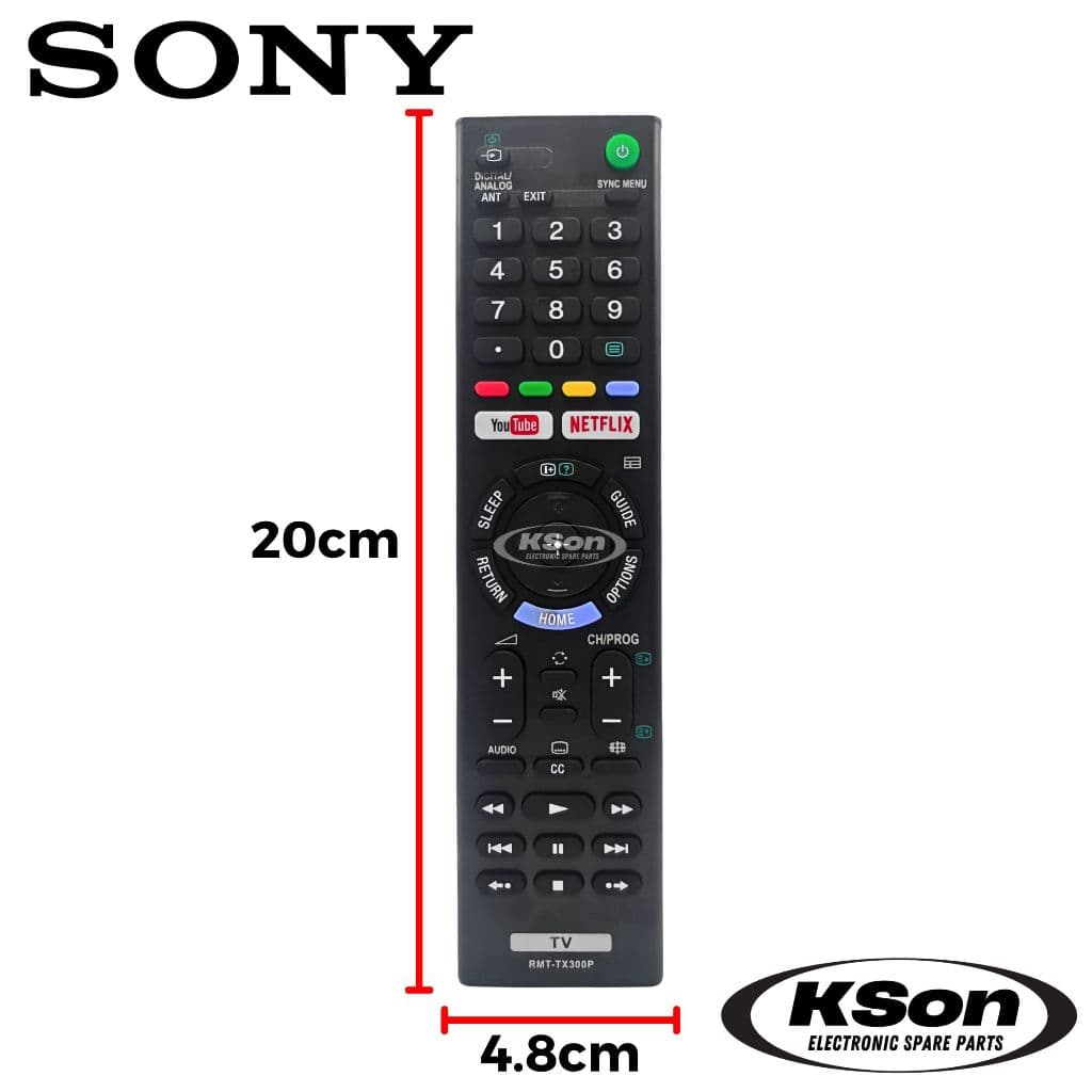 รีโมททีวี โซนี่ บราเวีย อะไหล่ทีวี SONY Bravia LED TV Remote Control รุ่น RMT-TX300P รูปที่ 8
