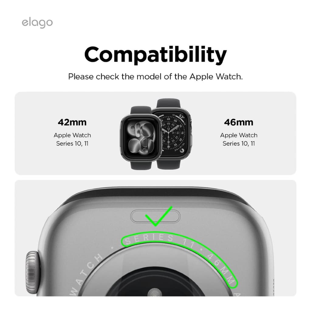 elago Clear Shield Case for Apple Watch 10 / 11 เคสใสสำหรับ Apple Watch รูปที่ 3