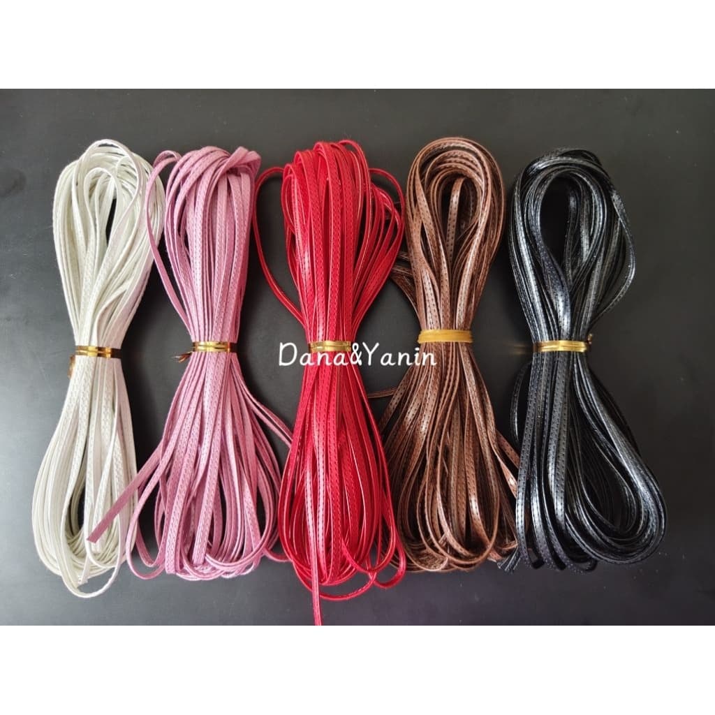 สายหนังเทียมขนาด 3mm และ 5mm ยาว1หลา รูปที่ 1