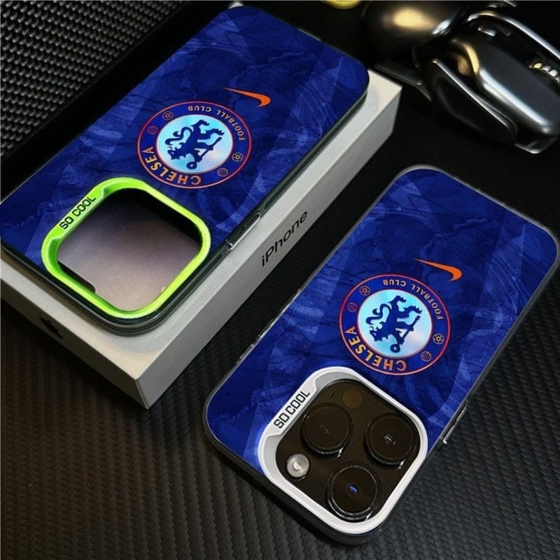 Chelsea Football Club 2025 เคสโทรศัพท์สําหรับ iPhone Premier League DAMAC พัดลม โลโก้สีน้ําเงินเข้มฟุตบอล IMD กีฬา shell รูปที่ 2