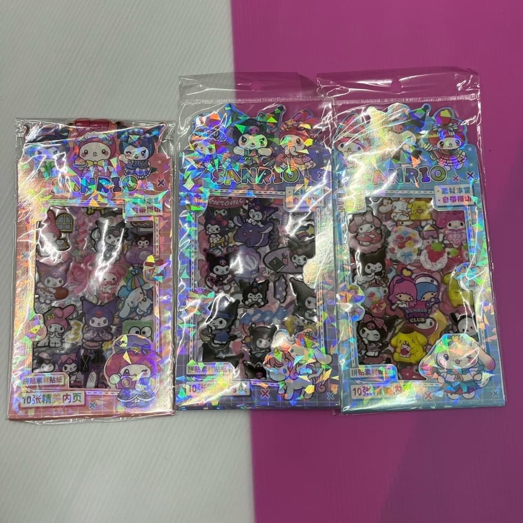 No.1513 สติกเกอร์ ลายการ์ตูน ติดทน ติดโทรศัพท์ติดกระจก หรืออื่นๆ หนึ่งแพคมี 10 แผ่น ได้ 12 แพ็ค รูปที่ 2
