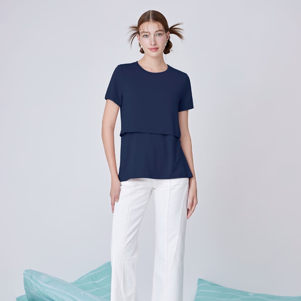 Nitan เสื้อให้นม Mabel Maternity and Nursing Top รูปที่ 4