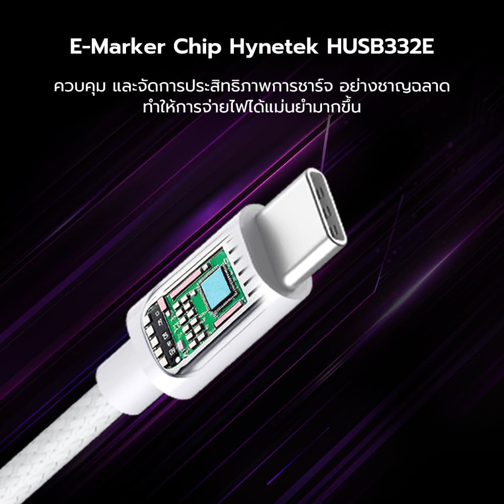 ZTEC ZC321S สายชาร์จเร็ว USB-C to USB-C 5A สำหรับ iPhone 17 240W รองรับเทคโนโลยีชาร์จเร็ว PD , QC -2Y รูปที่ 8