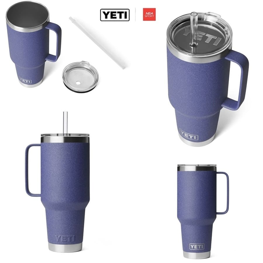 YETI RAMBLER 42 OZ MUG WITH STRAW LID ลิขสิทธิ์แท้ แก้วเก็ยความเย็น เยติ 42 ออนซ์ รูปที่ 9