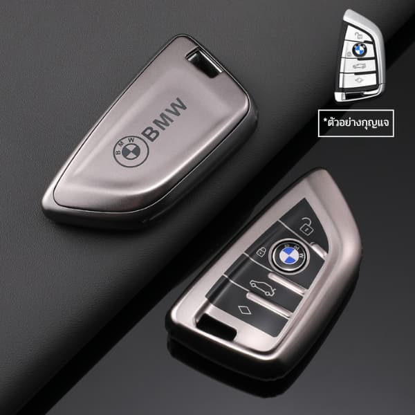 เคสกุญแจดำเงายี่ห้อ BMW พร้อม LOGO เหมาะกับ BMW ใหม่ 3 Series 5 Series 6 Series 7 Series X3X5X1X4X6 Blade 530LIวัสดุTPU รูปที่ 2