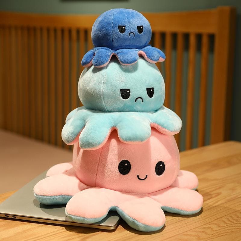 ตุ๊กตาปลาหมึก ของเล่นตุ๊กตา 20 ซม ตุ๊กตา ตุ๊กตาปลาหมึก ตุ๊กตาปลาหมึกเปลี่ยนอารมณ์ เปลี่ยนหน้า หมึกสองหน้า ตุ๊กตาสัตว์น รูปที่ 3