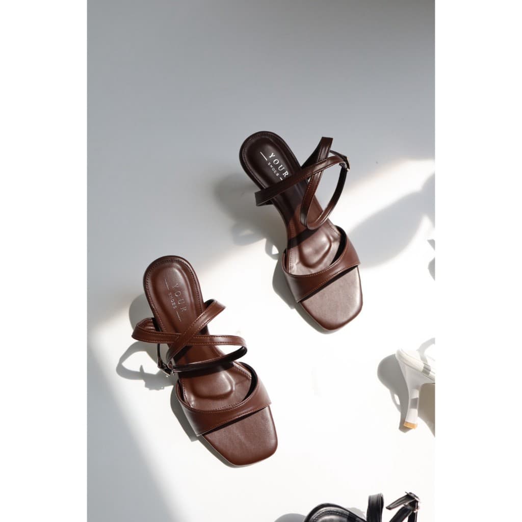 YOURSHOES B23 / รองเท้าส้นสูง 3นิ้ว รองเท้ารัดข้อ รองเท้าผู้หญิง รูปที่ 6