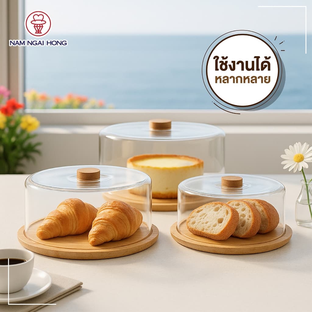 กล่องเค้กไม้ ขนาด 2 - 4 ปอนด์ รุ่น 421W 420W 420TW cake tray wood รูปที่ 5