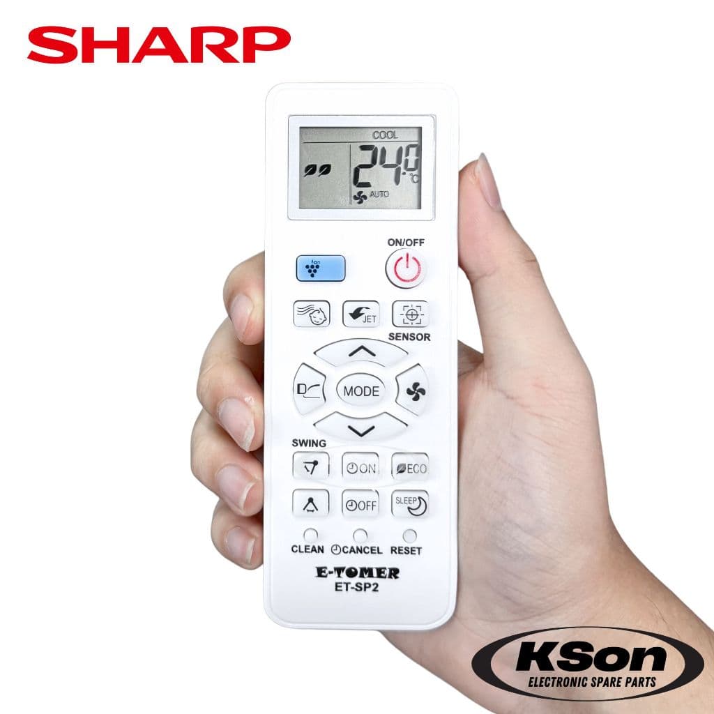 รีโมทแอร์ ชาร์ป ใช้กับแอร์ชาร์ปได้ทุกรุ่น อะไหล่แอร์ Universal SHARP Air Conditioner Remote Control รุ่น ET-SP2 รูปที่ 5