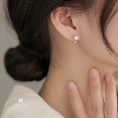 MEET ต่างหูเงิน Miss Eunna ต่างหูมุก ต่างหูแฟชั่น ตุ้มหูผู้หญิง ต่างหูมุก ตุ้มหูเงิน รูปที่ 6