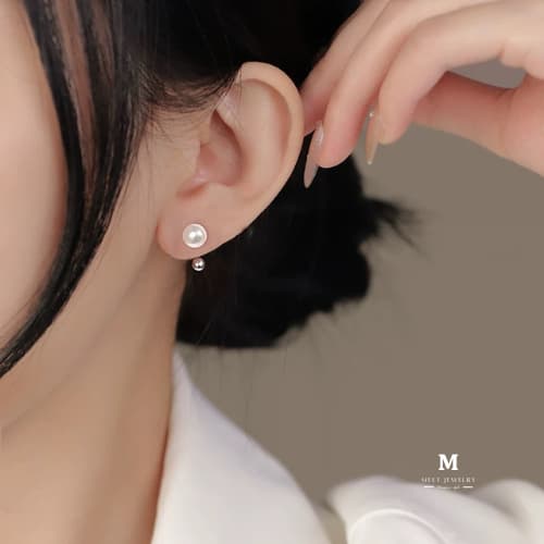 MEET ต่างหูเงิน Miss Eunna ต่างหูมุก ต่างหูแฟชั่น ตุ้มหูผู้หญิง ต่างหูมุก ตุ้มหูเงิน รูปที่ 8